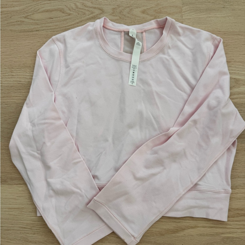 Light Pink cropped 3/4 sleeve Top